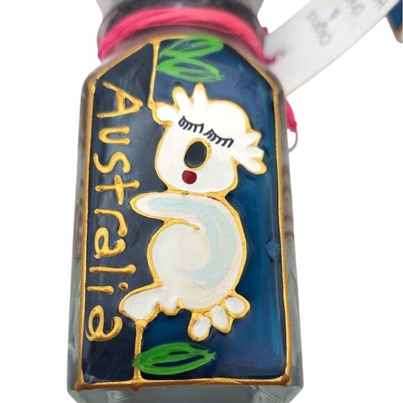 Liza Enger Handpainted Koala Bear Glass Salt & Pepper Shakers Gift Box Australia - Picture 7 of 13